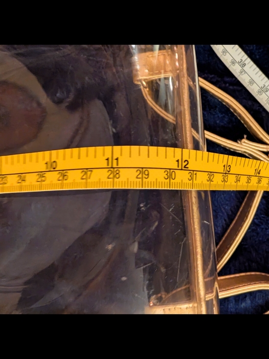 NWT Togogo Clear Gold Trim Women's Backpack - Picture 7 of 8